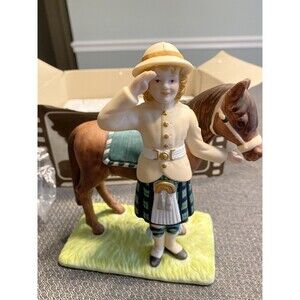 NIB Ltd Ed 001/25,000 Vtg Shirley Temple & Horse “Wee Willie Winkie” Figurine